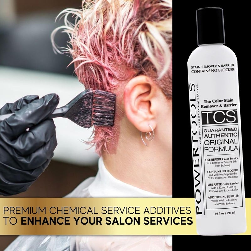 Power Tools TCS, The Original Color Stain Remover 10 oz | Shake Well & Apply Prior To Hair Color As A Barrier | Does Not Interfere With Color Process (2) - Image 5